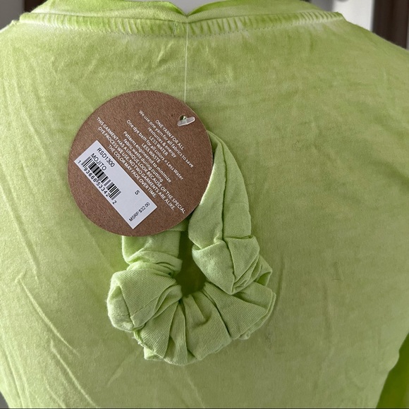 Splendid 2-Piece Cropped Tee & Scrunchie Mojito Long Sleeve Size S NWT $32 - Picture 8 of 11